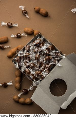 Imli Sweet Balls Or Tamarind Candy, Indian Food