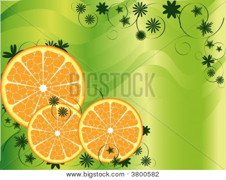 Abstrakt frukt Orange bakgrund