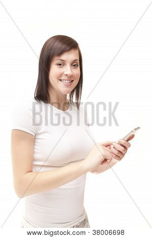 Ragazza con telefono