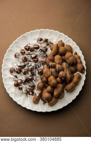 Imli Sweet Balls Or Tamarind Candy, Indian Food