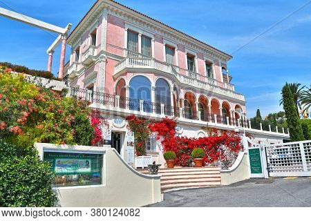 Nice, France- June 17, 2014: Villa Ephrussi De Rothschild In Saint Jean Cap Ferrat