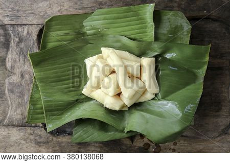 Tapai Or Tape Or Peuyeum Are Traditional Food Snack From Indonesia, Made From Fermented Cassava. Ser