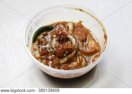 Sambal Or Sambal Cumi . Fried Chili Sauce. Indonesian Sambal. Asian Cuisine.