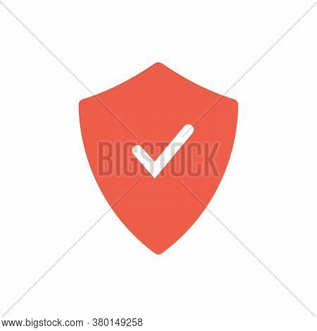 Security Shield Icon. Shield With A Checkmark In The Middle Protection Icon Concept. Stock Vector Il