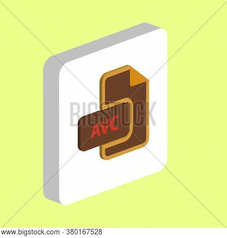 Avc Document Simple Vector Icon. Illustration Symbol Design Template For Web Mobile Ui Element. Perf
