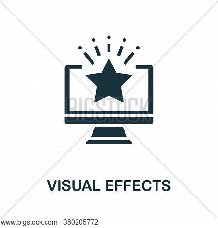 Visual Effects Icon. Simple Element From Game Development Collection. Filled Visual Effects Icon For