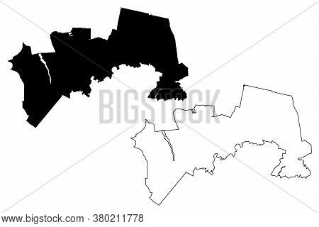Soacha City (republic Of Colombia, Department Of Cundinamarca) Map Vector Illustration, Scribble Ske