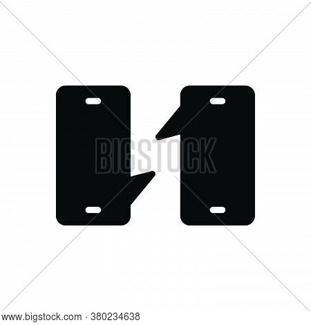 Black Solid Icon For Conversation Observation Questioning Consultation Debate Confabulation Discussi