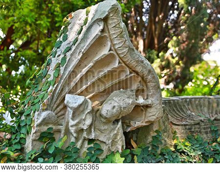 Nice, France- June 17, 2014: Landscape Garden Villa Ephrussi De Rothschild In Saint Jean Cap Ferrat