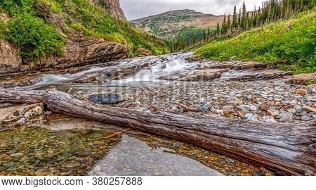 Siyeh Creek Cuts A Swath Through The Peigan Pass Trail In Glacier National Park And Offers A Scenic 