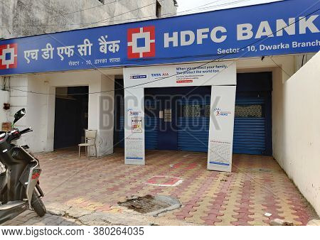 New Delhi, India, 2020. Hdfc Bank Is Largest Private Indian Banking And Financial Services Company H
