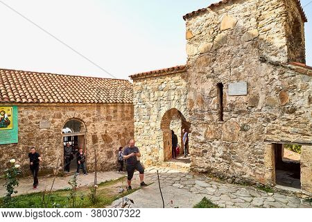 Nekresi, Georgia - October 20, 2019: Orthodox Church In Nekresi Monastery Located In Georgia. Old Ho