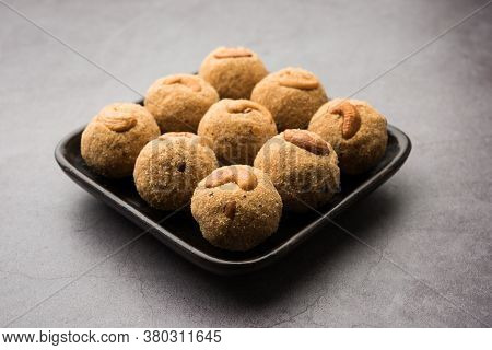 Sooji Or Rava Ladoo Is Indian Sweet Food For Festival