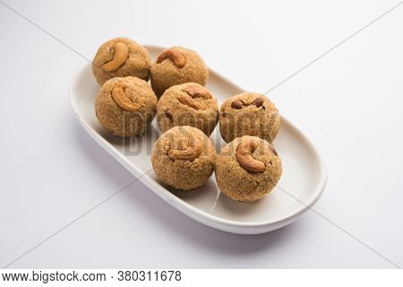 Sooji Or Rava Ladoo Is Indian Sweet Food For Festival