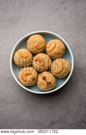 Sooji Or Rava Ladoo Is Indian Sweet Food For Festival