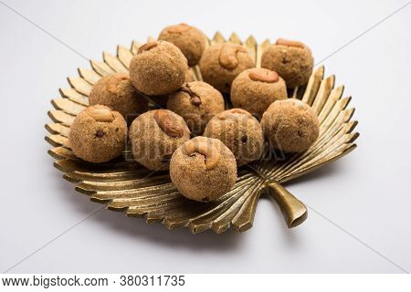 Sooji Or Rava Ladoo Is Indian Sweet Food For Festival
