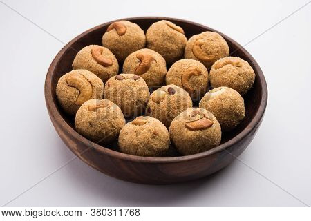 Sooji Or Rava Ladoo Is Indian Sweet Food For Festival