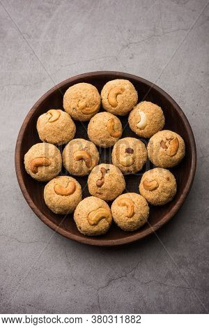 Sooji Or Rava Ladoo Is Indian Sweet Food For Festival