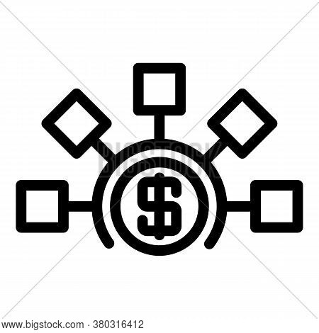 Money Use Icon. Outline Money Use Vector Icon For Web Design Isolated On White Background