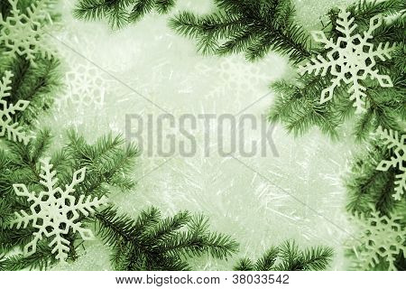 Grüne Weihnachten Hintergrund