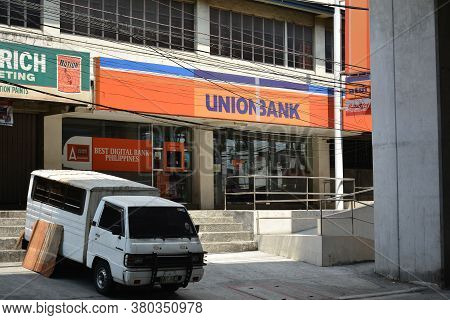 Quezon City, Ph - April 20 - Unionbank Facade At G Araneta Avenue On April 20, 2019 In Quezon City, 