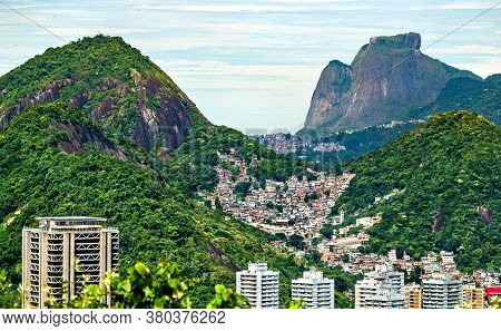 Favela Of Morro Dos Cabritos In Rio De Janeiro - Brazil