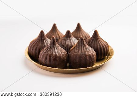 Chocolate Modak - Indian Sweet Food Offered To Lord Ganesha On Chaturthi