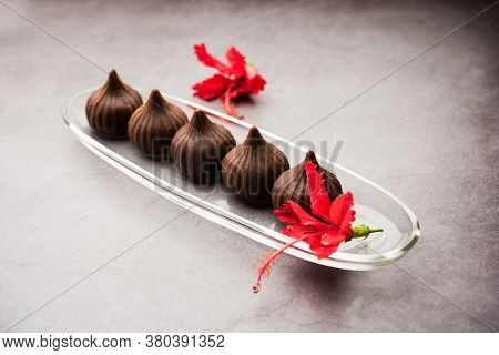 Chocolate Modak - Indian Sweet Food Offered To Lord Ganesha On Chaturthi