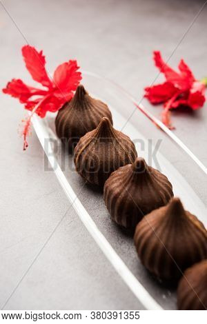 Chocolate Modak - Indian Sweet Food Offered To Lord Ganesha On Chaturthi