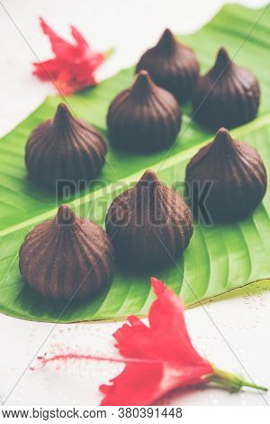 Chocolate Modak - Indian Sweet Food Offered To Lord Ganesha On Chaturthi