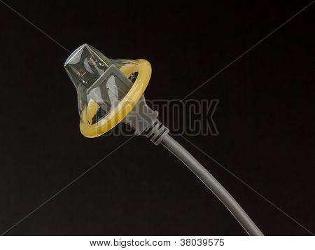 Data Security Concept - Condom Over Usb Cable