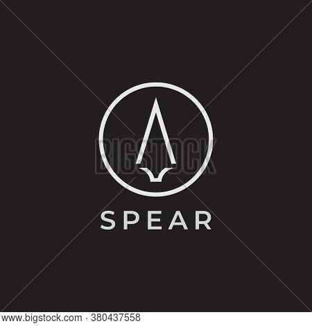 Spear Monogram Logo Design Vector For Multiple Use