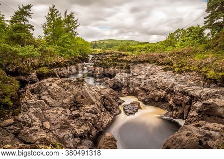 Rare Photo Of Earlstoun Linn Waterfall Exposed For The First Time In 80 Years, Usually Submerged, Du