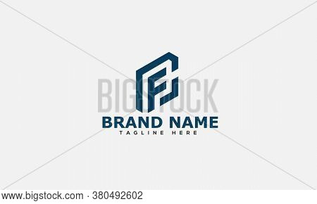 Cf Logo Design Template Vector Graphic Branding Element.