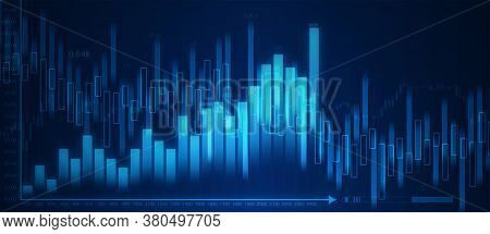 Stock Market Or Forex Trading Graph In Graphic Concept Suitable For Financial Investment Or Economic