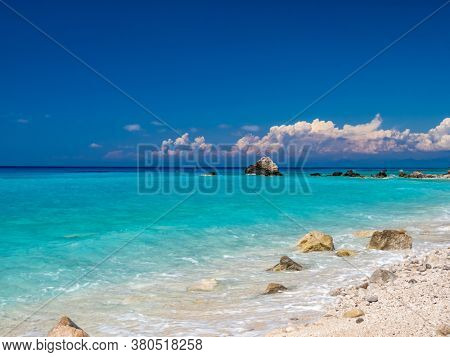Avali beach in Lefkas island Greece