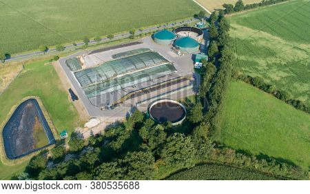 Biogas Plant For Power Generation And Energy Generation During A Drone Flight