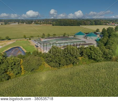 Biogas Plant For Power Generation And Energy Generation During A Drone Flight