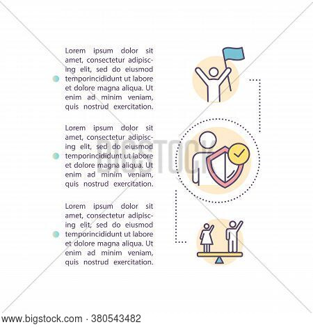 Individual Rights Concept Icon With Text. Human Rights. Gender Equality. Democracy. Empowerment. Ppt