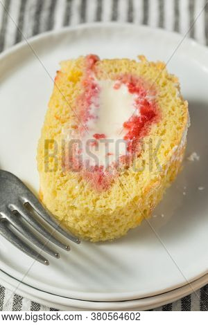 Homemade Frozen Artic Roll Cake