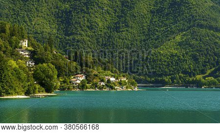 Lake Of Ledro, Trento, Trentino Alto Adige, Italy, At Summer