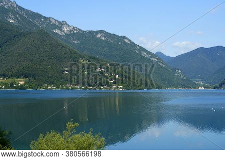 Lake Of Ledro, Trento, Trentino Alto Adige, Italy, At Summer