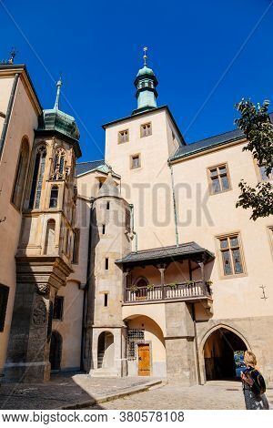 The Italian Courtyard, Vlassky Dvur, Kutna Hora, Central Bohemian Region, Czech Republic, August 8, 