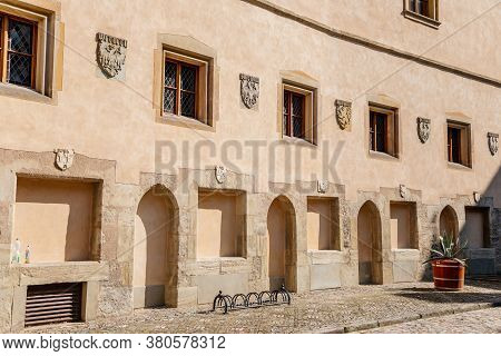 The Italian Courtyard, Vlassky Dvur, Kutna Hora, Central Bohemian Region, Czech Republic, August 8, 