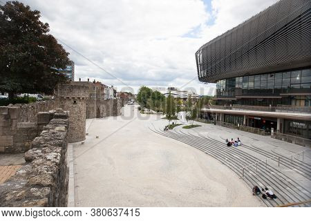 The Town Wall At The Westquay Shopping Centre In Southampton In Hampshire In The Uk, Taken 10th July