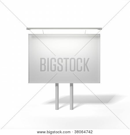 White blank billboard