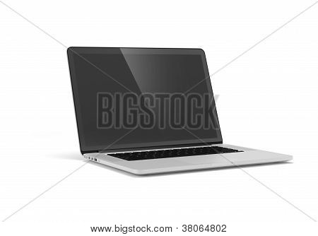 Laptop isolated on white
