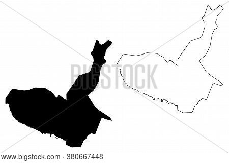 Maracay City (bolivarian Republic Of Venezuela, Aragua State) Map Vector Illustration, Scribble Sket