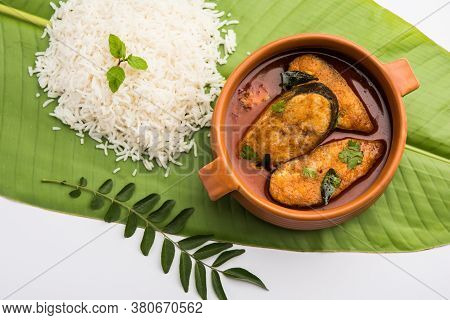 Spicy Fish Curry - Popular Indian Seafood Served With Rice