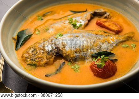 Spicy Fish Curry - Popular Indian Seafood Served With Rice